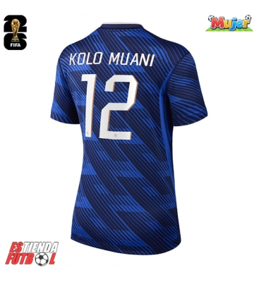 Francia Randal Kolo Muani #12 Primera Equipación Mujer Mundial 2026 Manga Corta